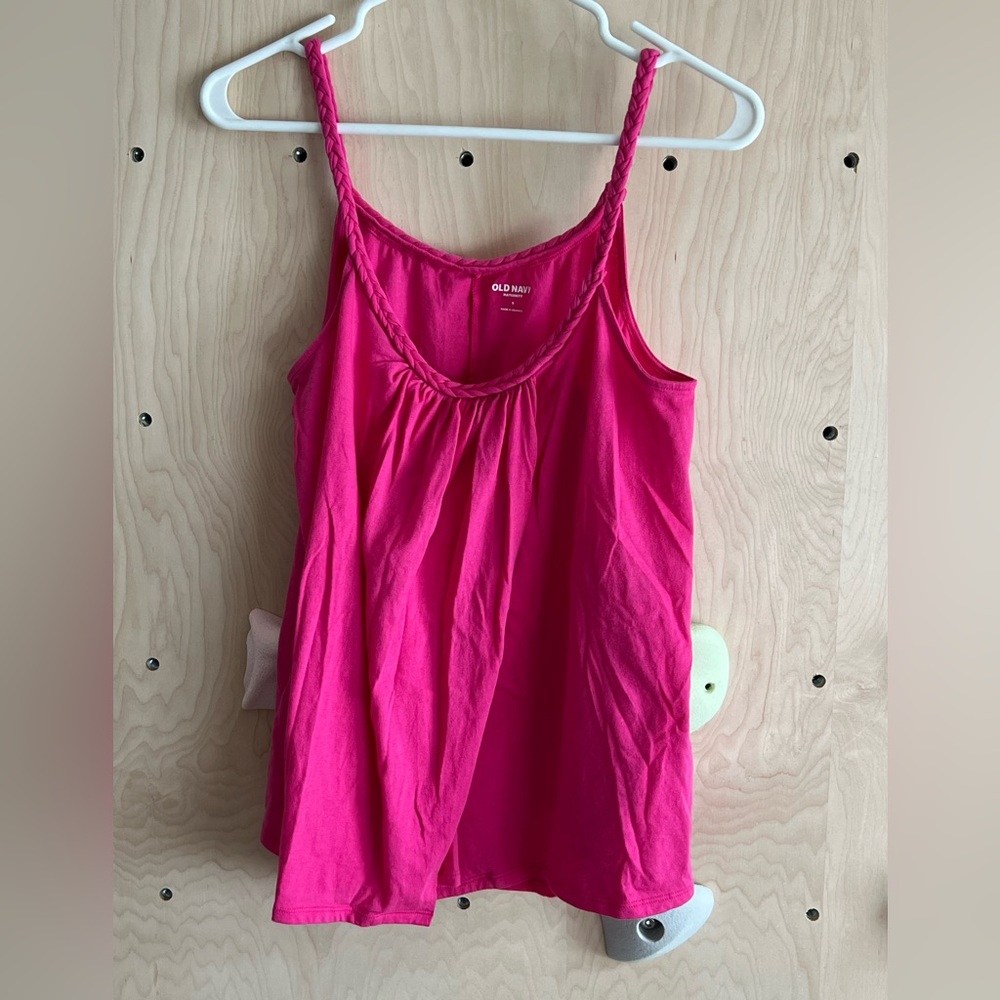 Old Navy Maternity / Nursing Pink Braided-Strap Camisole Tank Top